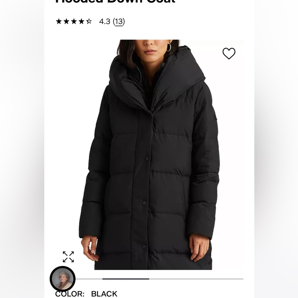 Black oversized collar coat